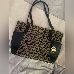 MICHAEL KORS PURSE black and brown MK